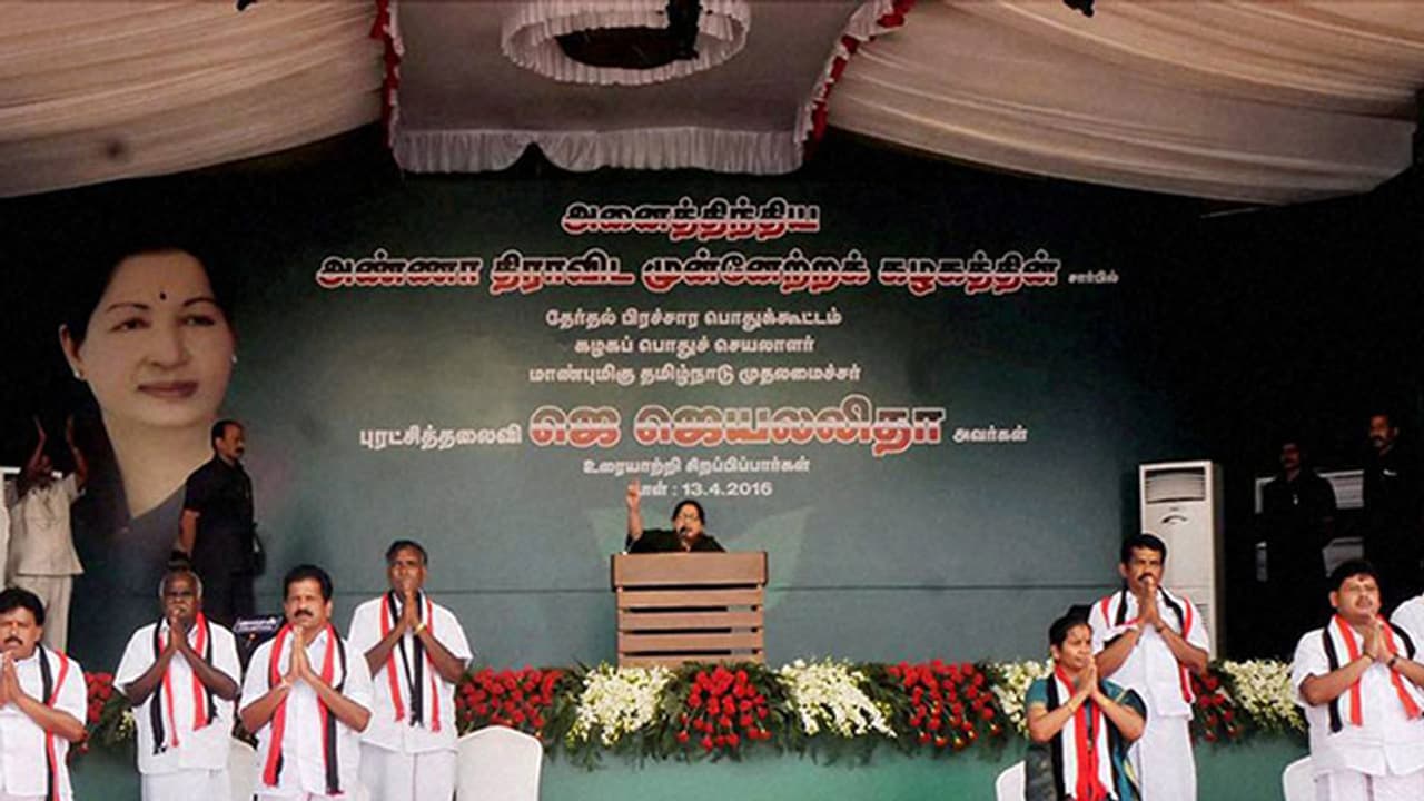 TN election rally: Jaya's stage air cooled while supporters die in sun TN election rally: Jaya's stage air cooled while supporters die in sun