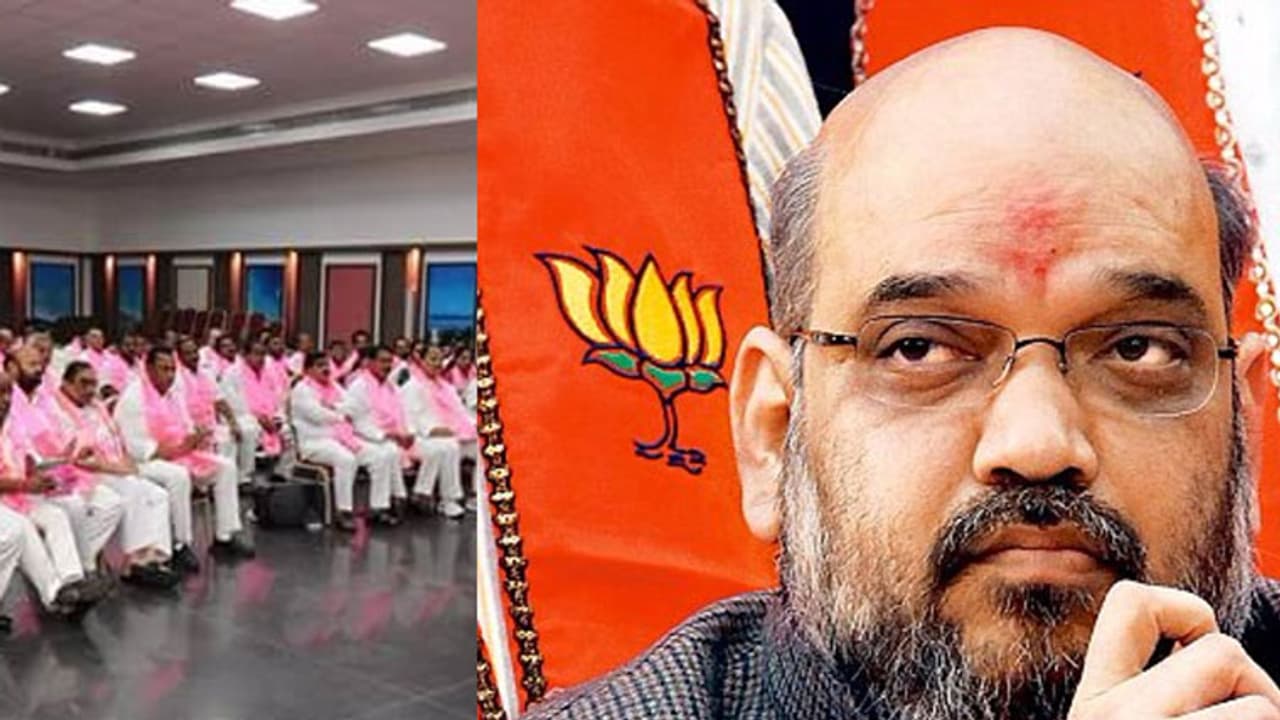 టిఆర్ఎస్ సిట్టింగ్ లపై అమిత్ షా నజర్ ? టిఆర్ఎస్ సిట్టింగ్ లపై అమిత్ షా నజర్ ?