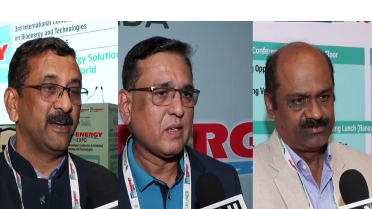 Officials speaking to ANI on the sidelines of India Bioenergy and Tech Expo (Photo/ANI) Officials speaking to ANI on the sidelines of India Bioenergy and Tech Expo (Photo/ANI)
