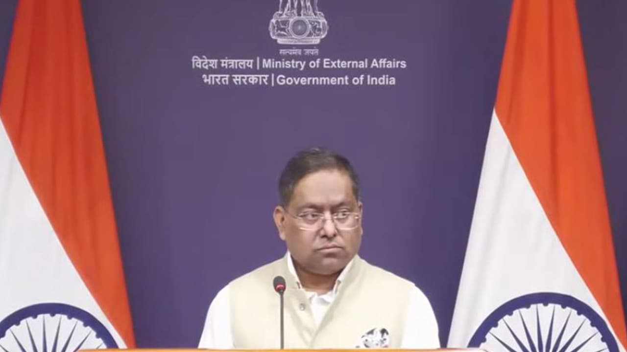 Ministry of External Affairs (MEA) spokesperson Randhir Jaiswal (Photo/Youtube@MEAIndia) Ministry of External Affairs (MEA) spokesperson Randhir Jaiswal (Photo/Youtube@MEAIndia)