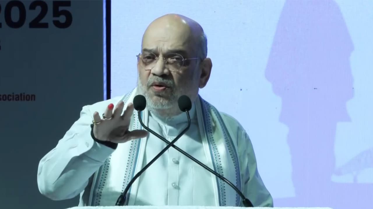 Union Home Minister Amit Shah addressed the 100th All India Medical Conference(Photo/ANI) Union Home Minister Amit Shah addressed the 100th All India Medical Conference(Photo/ANI)