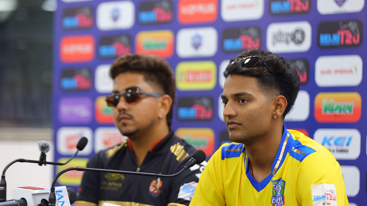 Mayank Rawat (left) and Yash Dhull (right) during presser (Photo: DPL) Mayank Rawat (left) and Yash Dhull (right) during presser (Photo: DPL)
