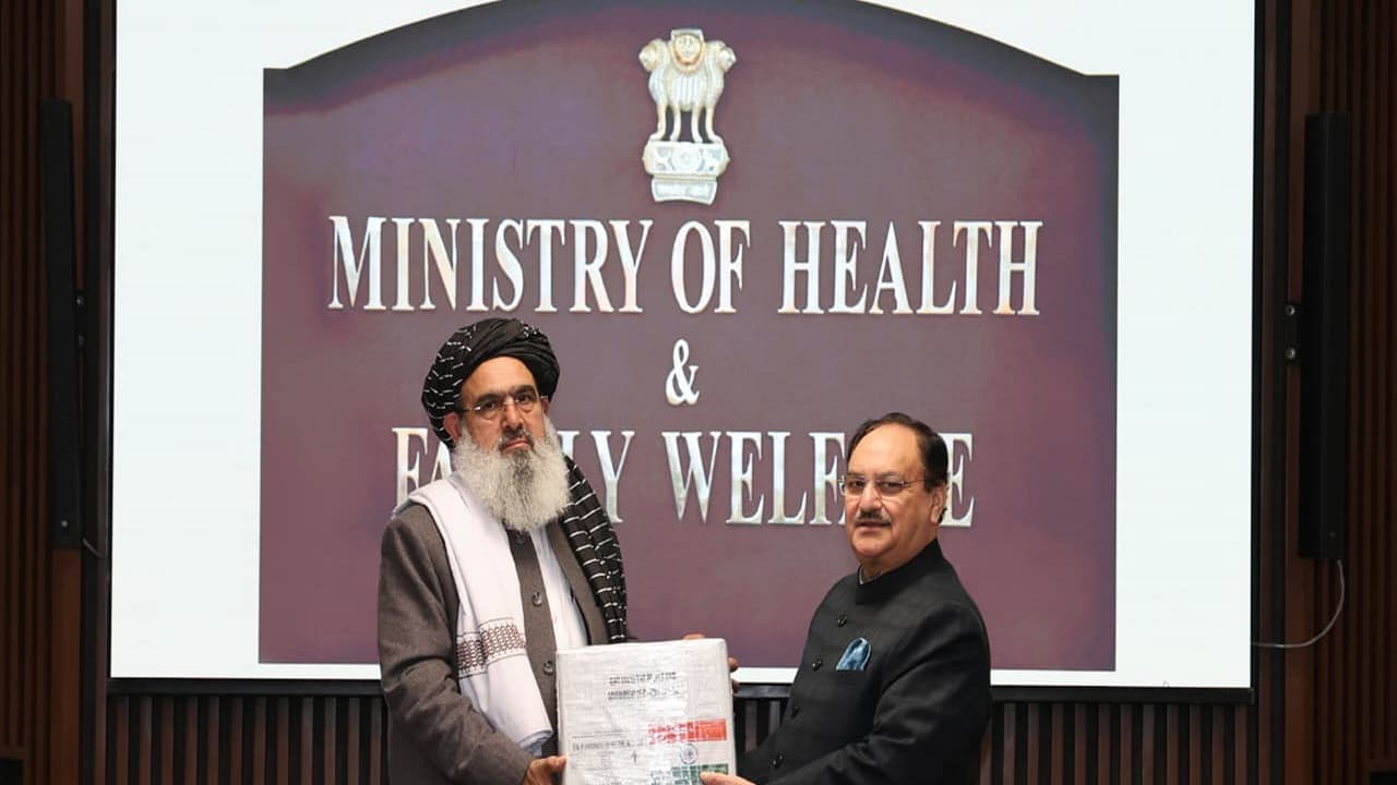 Union Health Minister JP Nadda meets Afghanistan’s Public Health Minister Mawlawi Noor Jalal Jalali in New Delhi. (Photo: X/@JPNadda) Union Health Minister JP Nadda meets Afghanistan’s Public Health Minister Mawlawi Noor Jalal Jalali in New Delhi. (Photo: X/@JPNadda)