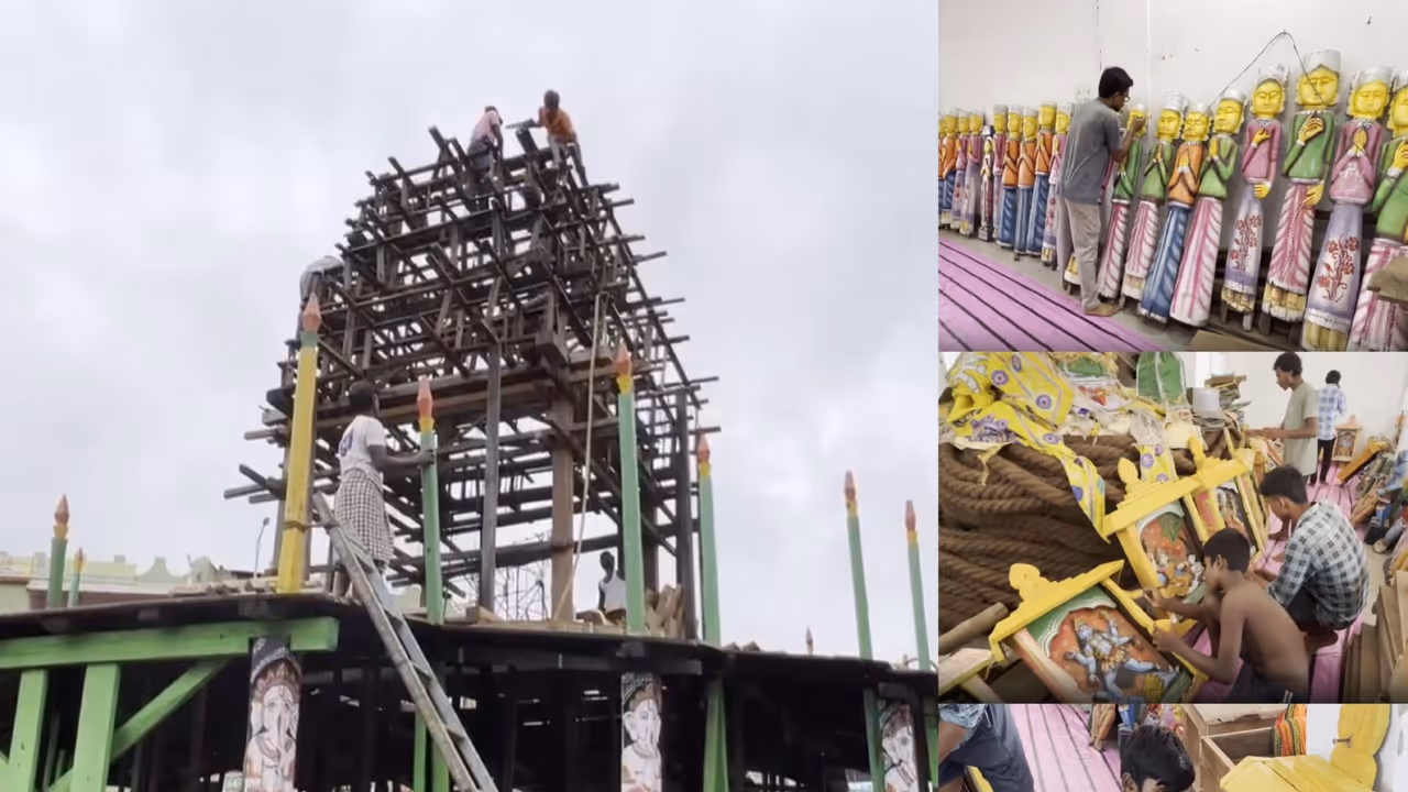 Preparations for Baripada Ratha Yatra in Odisha (Photo/ANI) Preparations for Baripada Ratha Yatra in Odisha (Photo/ANI)