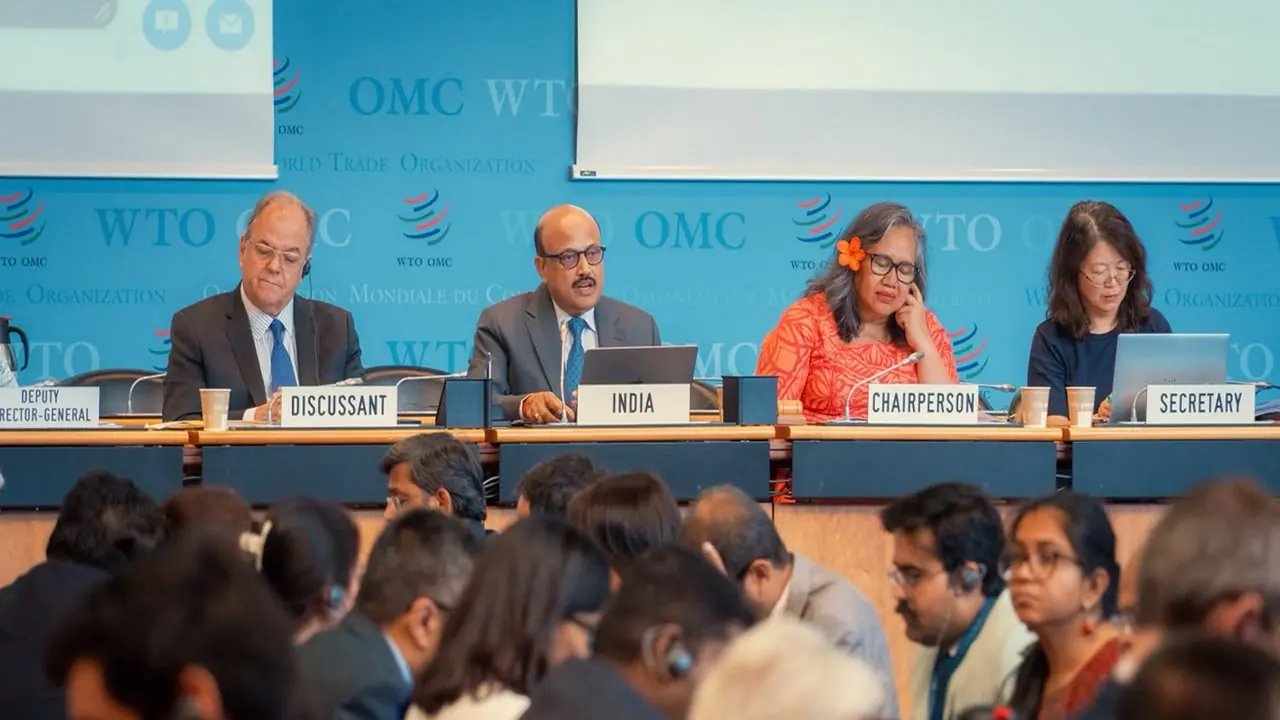 Stills from the WTO review meet (Photo/@CommereceDepartment) Stills from the WTO review meet (Photo/@CommereceDepartment)