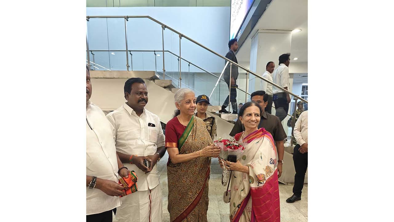 Union Finance Minister Nirmala Sitharaman in Tamil Nadu (Photo: @nsitharamanoffc/X) Union Finance Minister Nirmala Sitharaman in Tamil Nadu (Photo: @nsitharamanoffc/X)