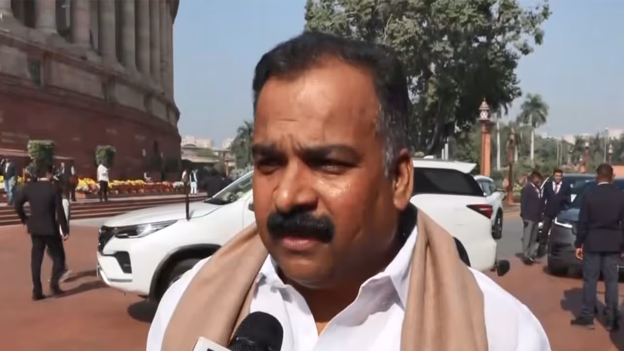 Congress MP Manickam Tagore (Photo/ANI) Congress MP Manickam Tagore (Photo/ANI)