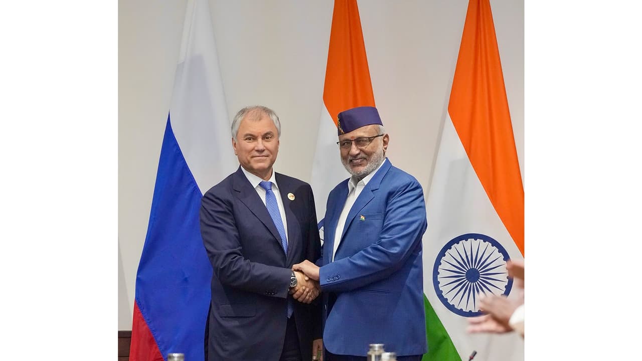 VP Radhakrishnan meets Russian Duma Chairman Vyacheslav Volodin (Photo/X/@VPIndia) VP Radhakrishnan meets Russian Duma Chairman Vyacheslav Volodin (Photo/X/@VPIndia)