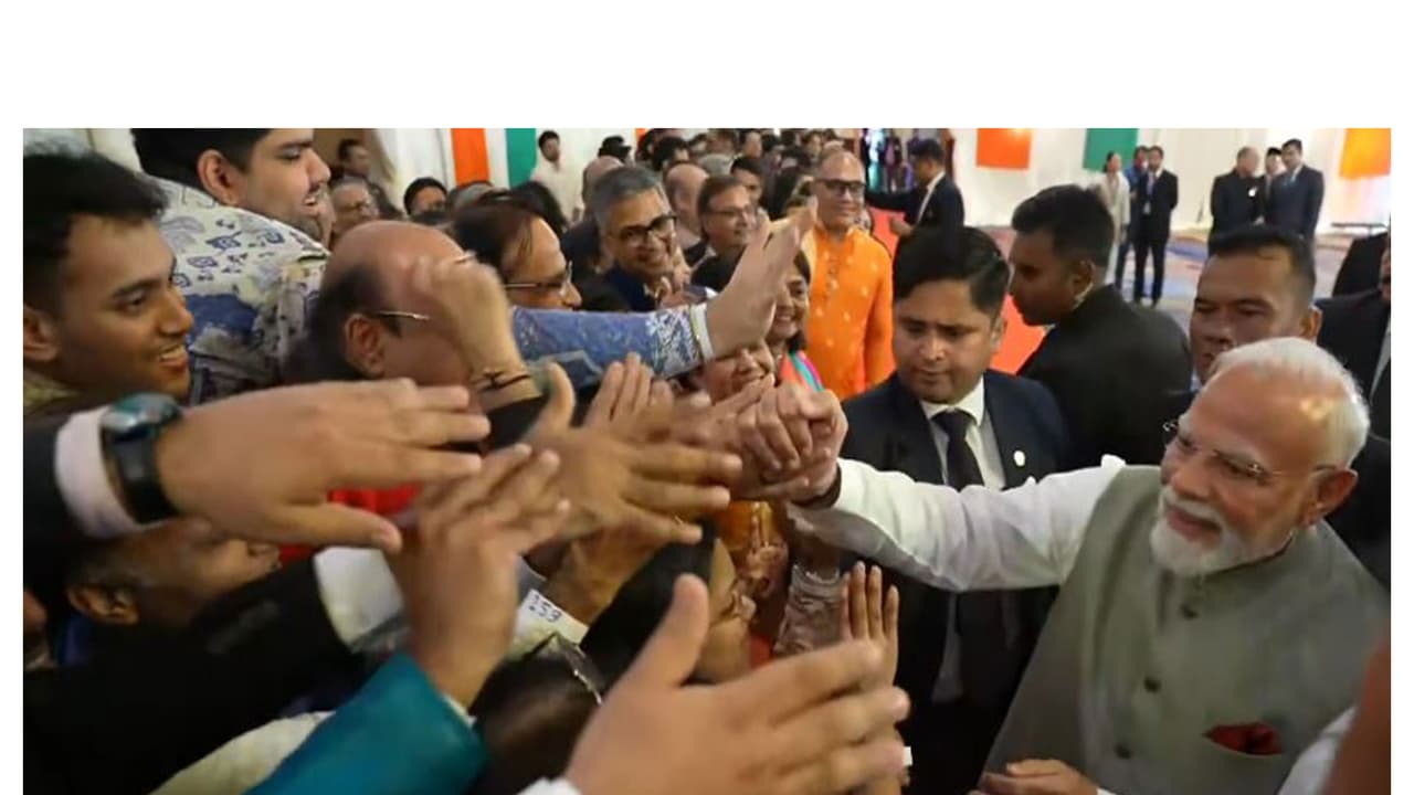 Indian diaspora welcomes PM Modi in Jakarata on July 6, 2026 (Photo/ANI) Indian diaspora welcomes PM Modi in Jakarata on July 6, 2026 (Photo/ANI)