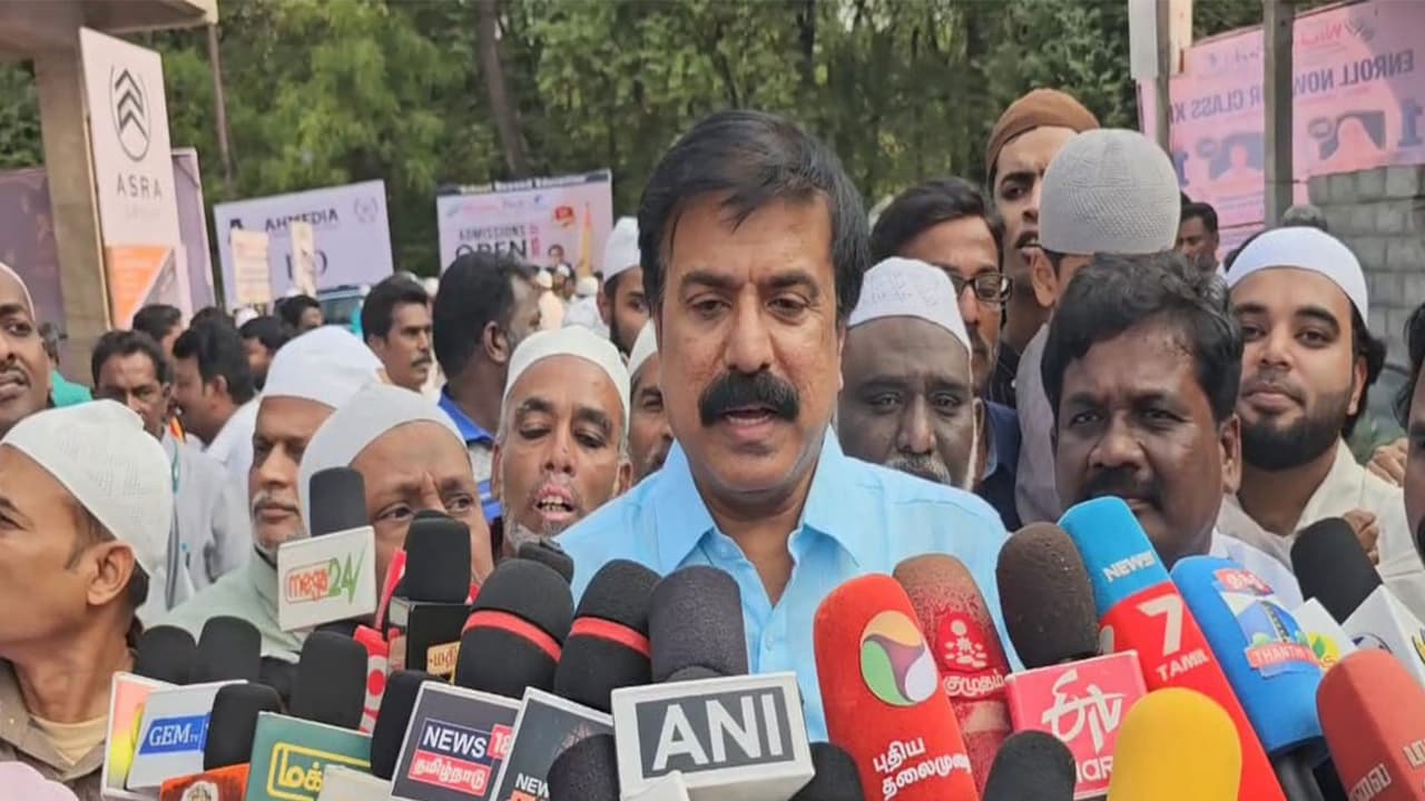 DMDK Treasurer LK Sudhish (Photo/ANI) DMDK Treasurer LK Sudhish (Photo/ANI)