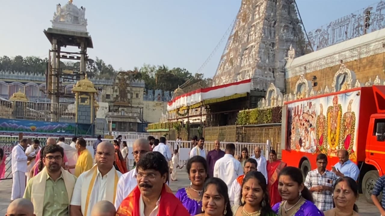 Filmmaker Boyapati Srinu visits Tirumala (Photo/ANI) Filmmaker Boyapati Srinu visits Tirumala (Photo/ANI)