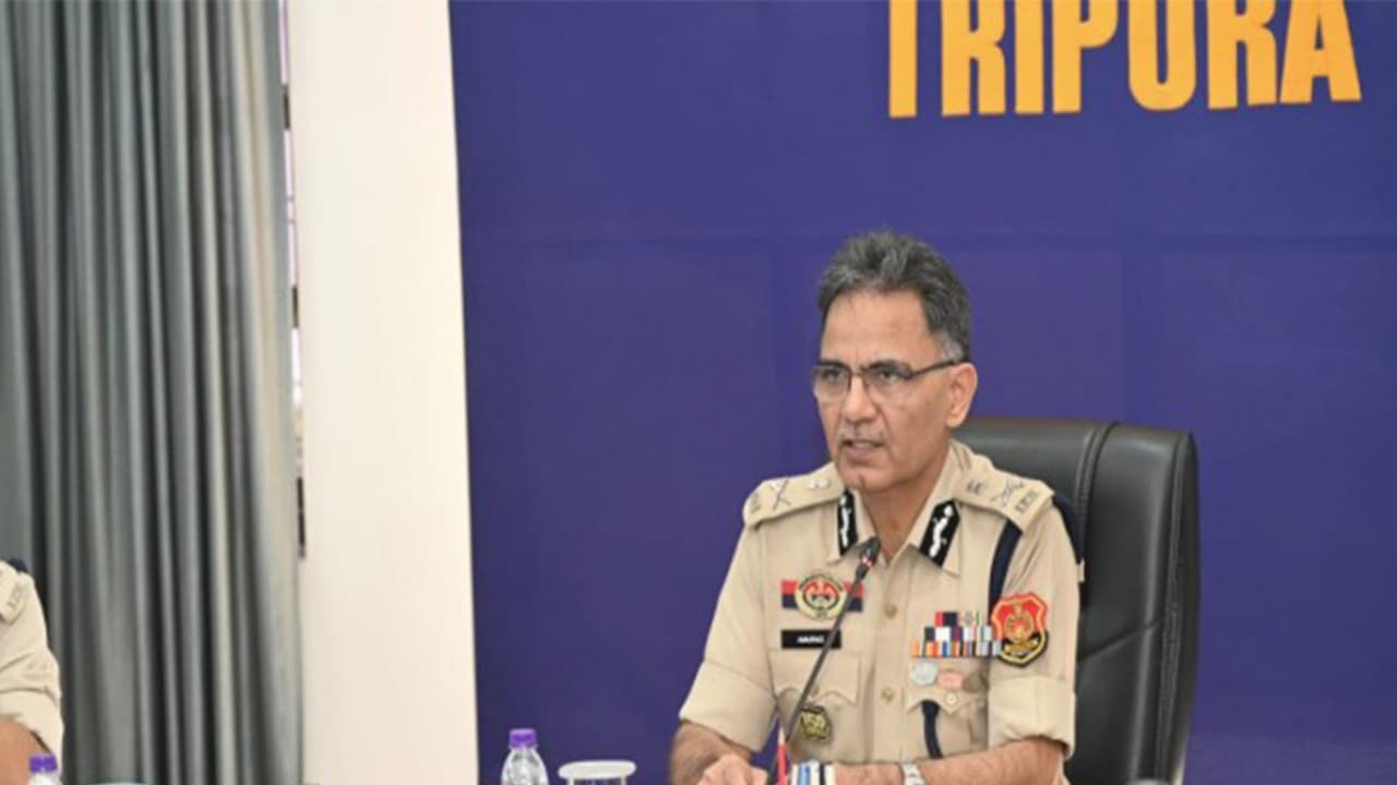 Tripura's Director General of Police, Anurag Dhankar (File Photo/@Tripura_Police) Tripura's Director General of Police, Anurag Dhankar (File Photo/@Tripura_Police)