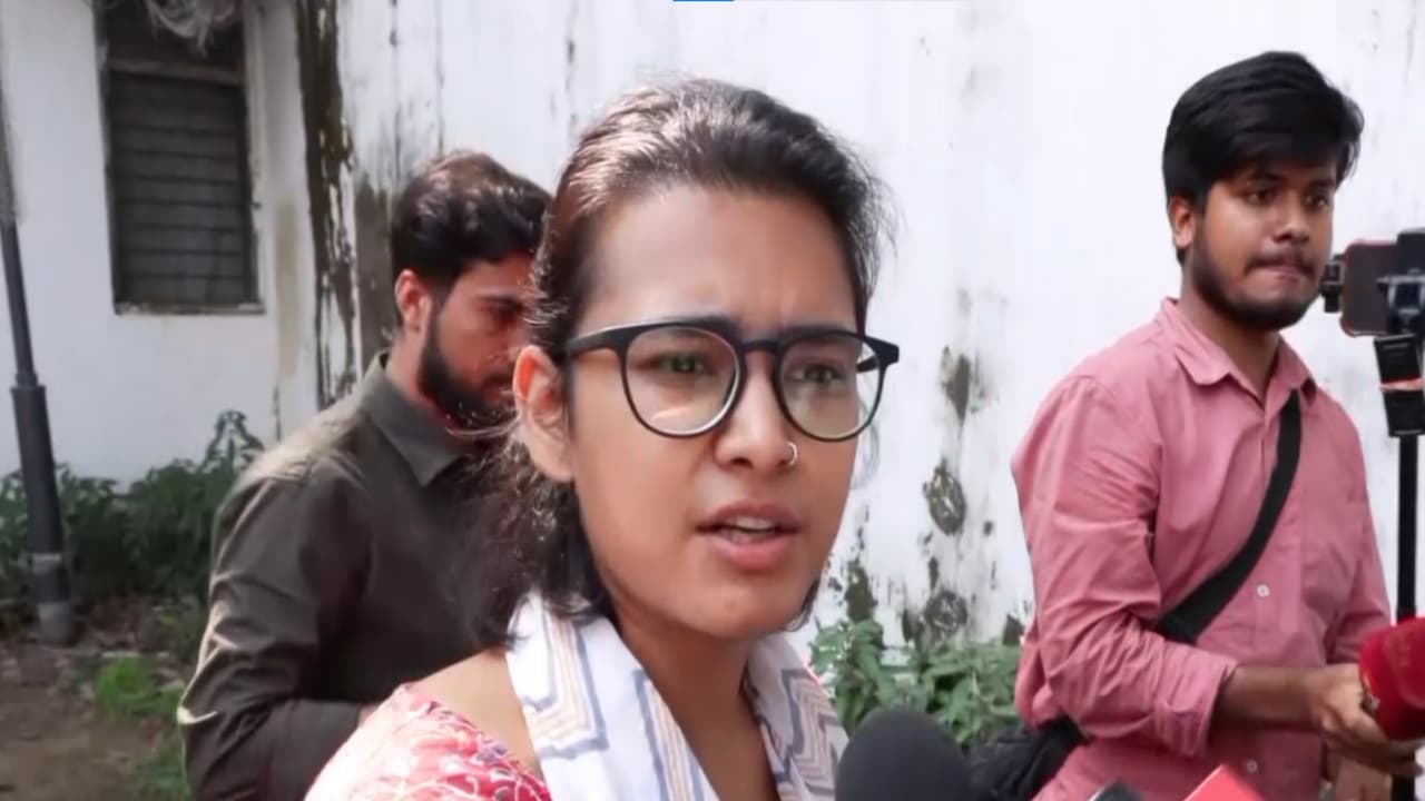 AISA national president Neha Bora (Photo/ANI) AISA national president Neha Bora (Photo/ANI)