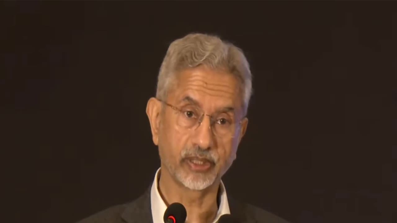 External Affairs Minister S Jaishankar speaks at India’s World Annual Conclave 2025 in New Delhi. (Photo: X/@DrSJaishankar) External Affairs Minister S Jaishankar speaks at India’s World Annual Conclave 2025 in New Delhi. (Photo: X/@DrSJaishankar)