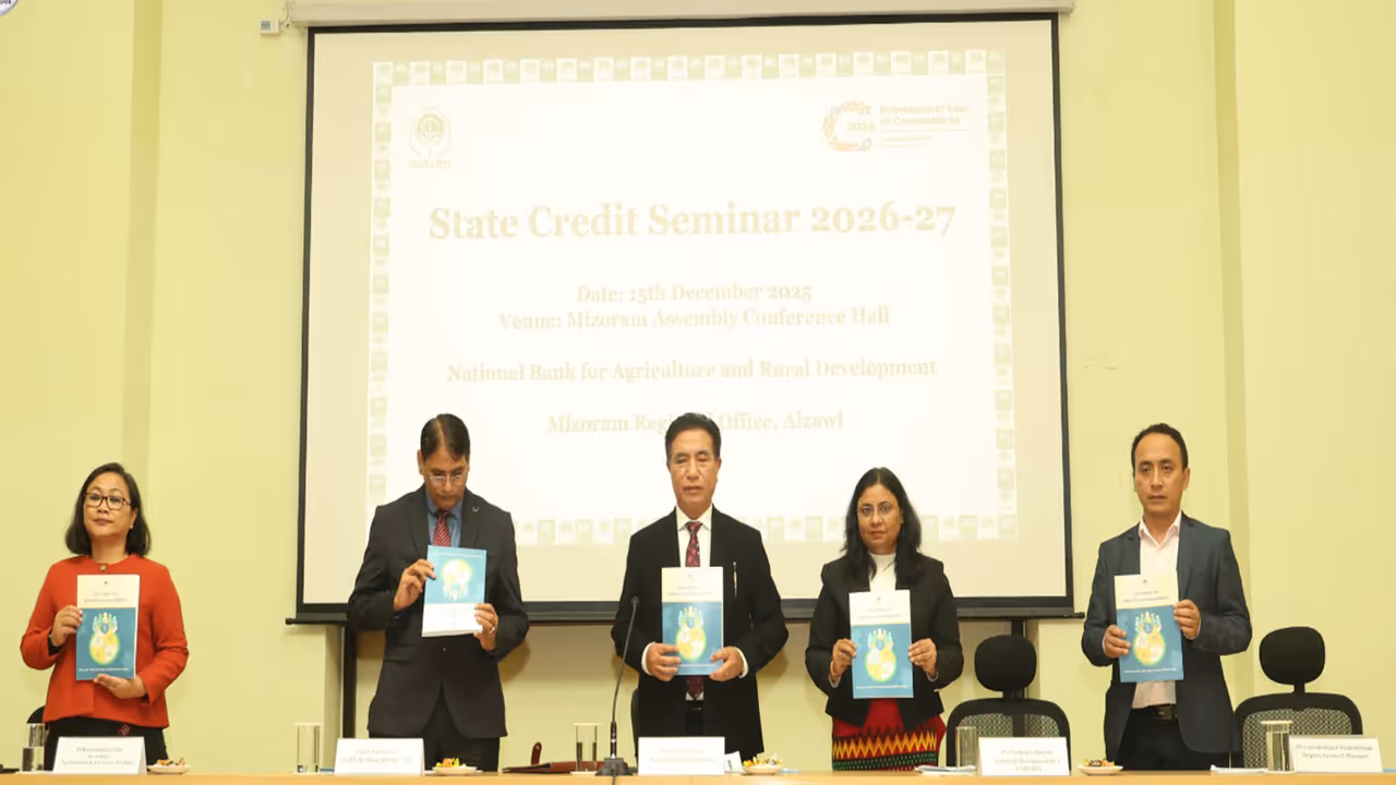 Mizoram CM attends State Credit Seminar 2026 27 (Photo/ANI) Mizoram CM attends State Credit Seminar 2026 27 (Photo/ANI)