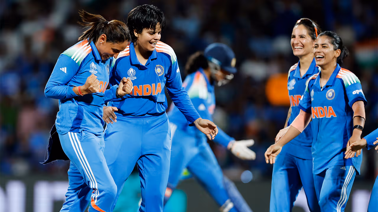 Indian women's team players celebrating (Photo: ANI) Indian women's team players celebrating (Photo: ANI)