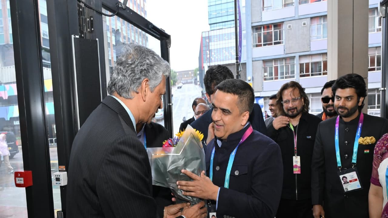 Gujarat Deputy CM Harsh Sanghavi in Glasgow. (Photo: X/ @sanghaviharsh) Gujarat Deputy CM Harsh Sanghavi in Glasgow. (Photo: X/ @sanghaviharsh)
