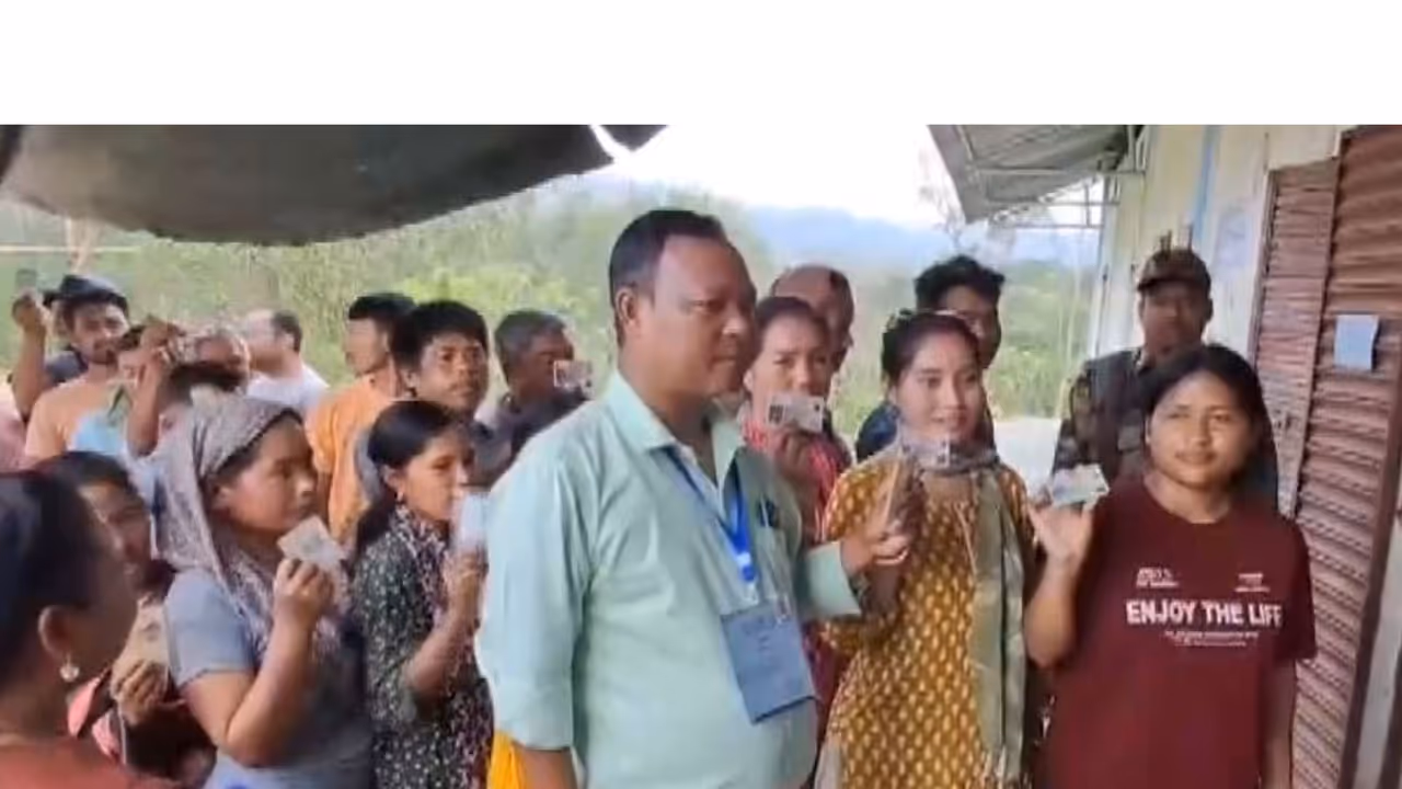 TTAADC Election: Around 21.5% voter turnout recorded till 9 am (Photo/ANI) TTAADC Election: Around 21.5% voter turnout recorded till 9 am (Photo/ANI)