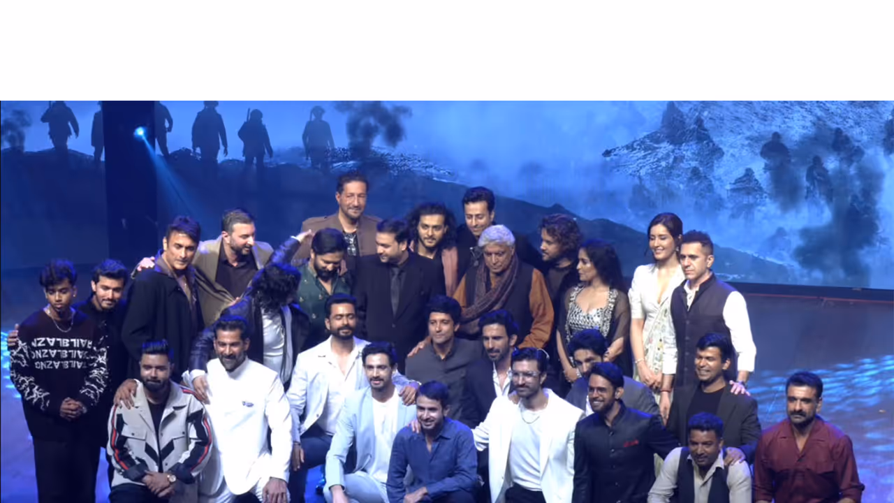 Celebs at music launch of 120 Bahadur (Image source: ANI)