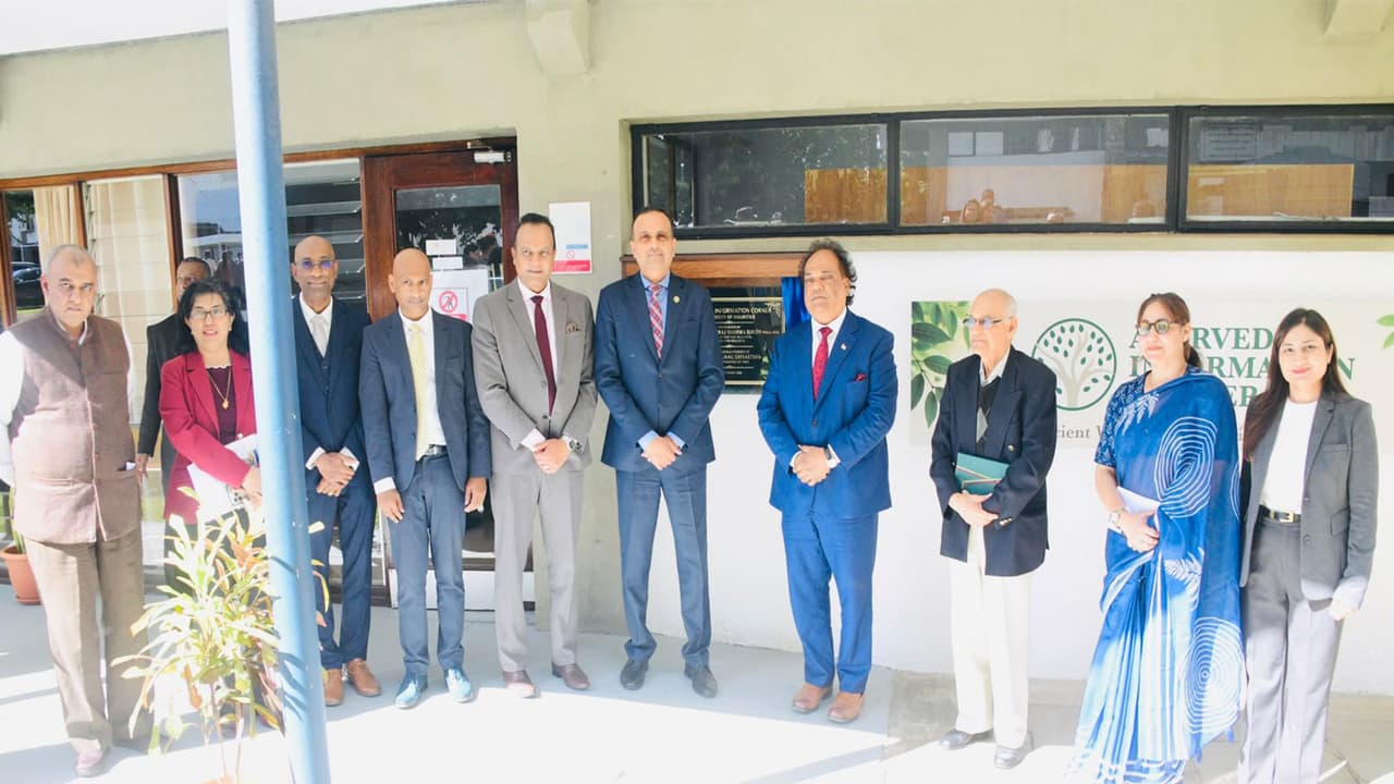 Inauguration of the Ayurveda Information Corner (Photo/X@HCI_PortLouis) Inauguration of the Ayurveda Information Corner (Photo/X@HCI_PortLouis)