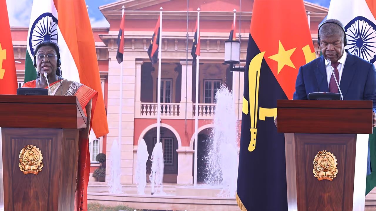 President Droupadi Murmu in Angola (Photo/ President’s Secretariat) President Droupadi Murmu in Angola (Photo/ President’s Secretariat)