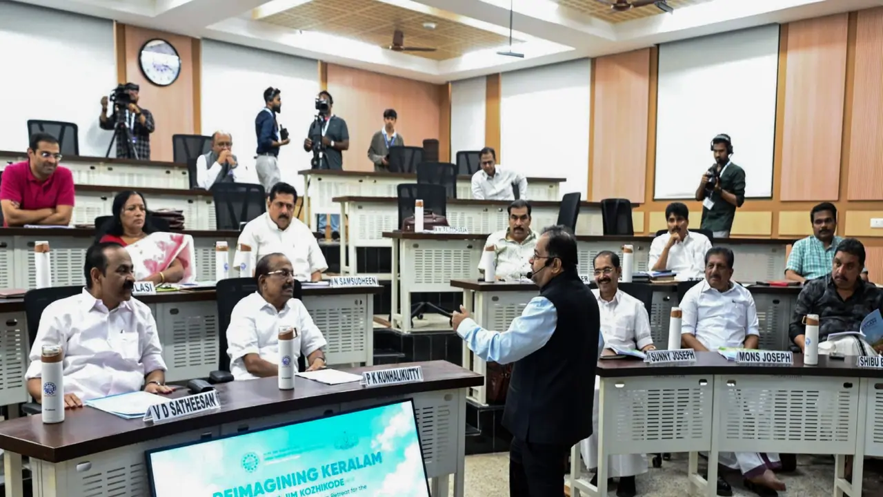 'Reimagining Keralam' event in IIM, Kozhikode on 4th Sep (Photo/ANI) 'Reimagining Keralam' event in IIM, Kozhikode on 4th Sep (Photo/ANI)