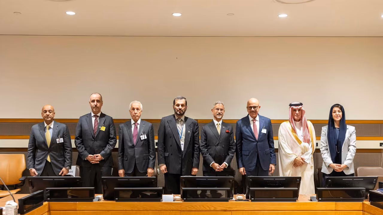 EAM Jaishankar co chaired the India Gulf Cooperation Council Troika Ministerial Meeting in New York on the margins UNGA 81st session (Photo/X/@DrSJaishankar) EAM Jaishankar co chaired the India Gulf Cooperation Council Troika Ministerial Meeting in New York on the margins UNGA 81st session (Photo/X/@DrSJaishankar)