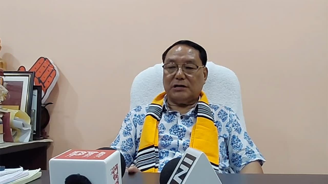 Arunachal Congress chief Bosiram Siram (Photo/ANI) Arunachal Congress chief Bosiram Siram (Photo/ANI)