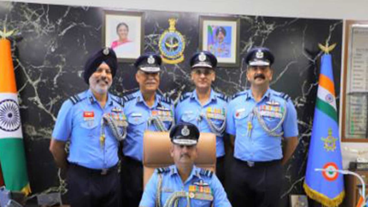 Air Marshal PV Shivanand takes over as Chief of South Western Air Command (Photo/PIB) Air Marshal PV Shivanand takes over as Chief of South Western Air Command (Photo/PIB)