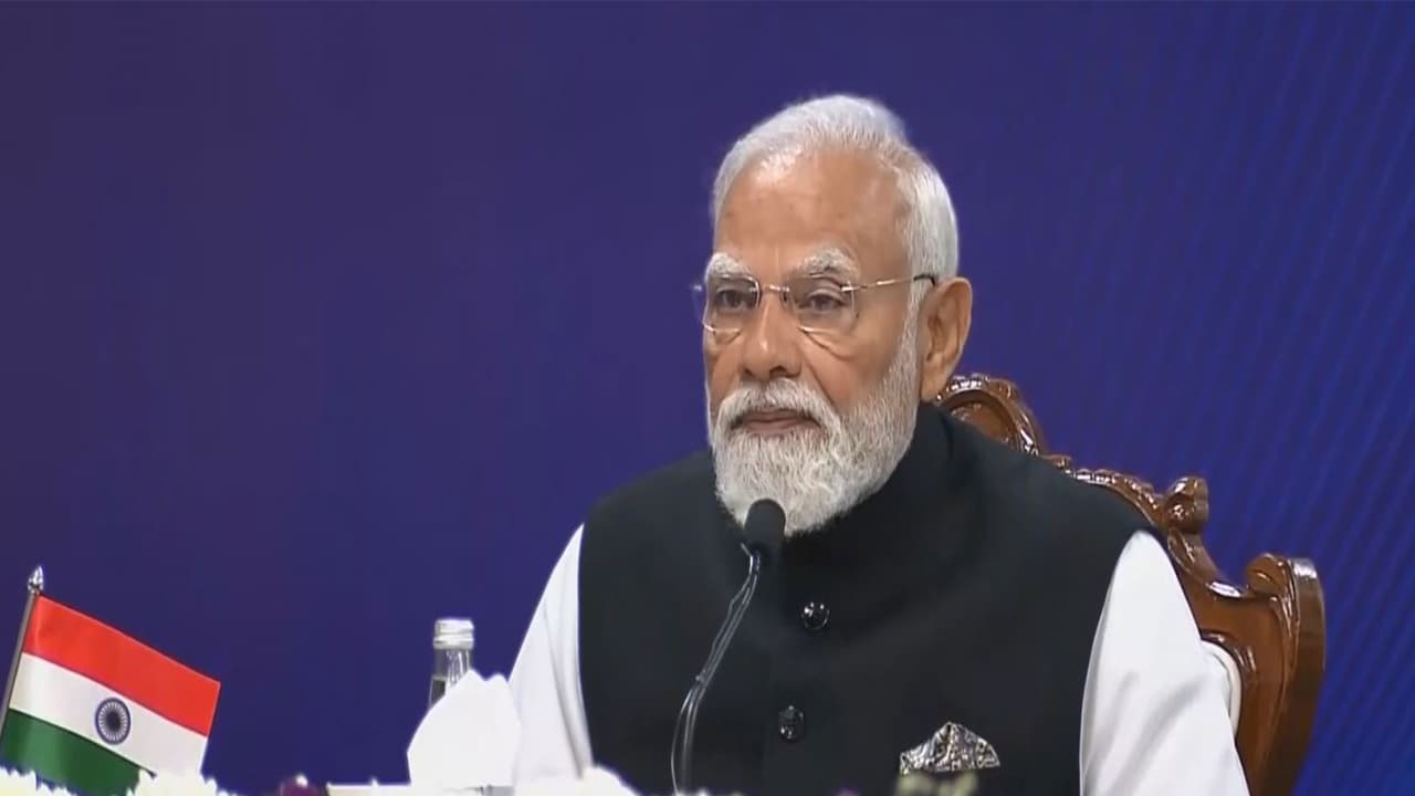 Prime Minister Narendra Modi with German Chancellor Friedrich Merz during a joint press conference in Ahmedabad. (Photo/ANI) Prime Minister Narendra Modi with German Chancellor Friedrich Merz during a joint press conference in Ahmedabad. (Photo/ANI)