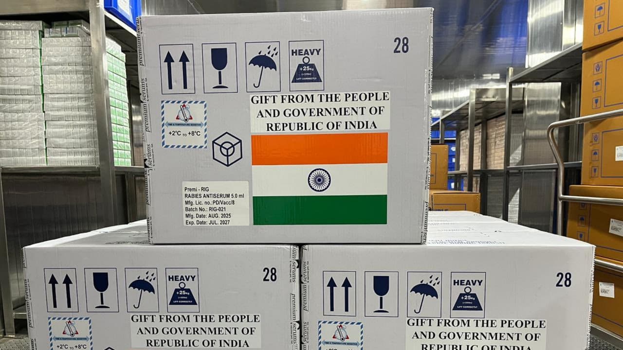 India dispatches consignment of rabies vaccine (Photo:X/@MEAIndia) India dispatches consignment of rabies vaccine (Photo:X/@MEAIndia)