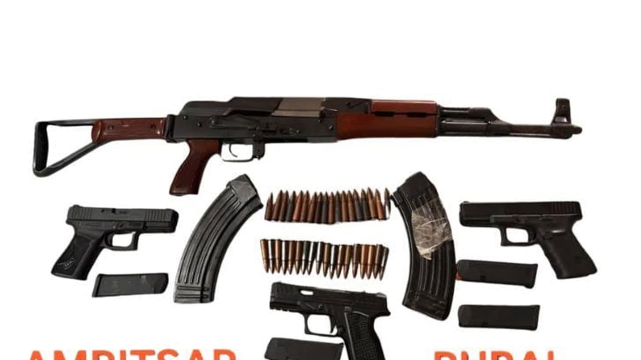 Arms recovered by Amritsar Rural Police logo (Photo/@DGPPunjabPolice) Arms recovered by Amritsar Rural Police logo (Photo/@DGPPunjabPolice)