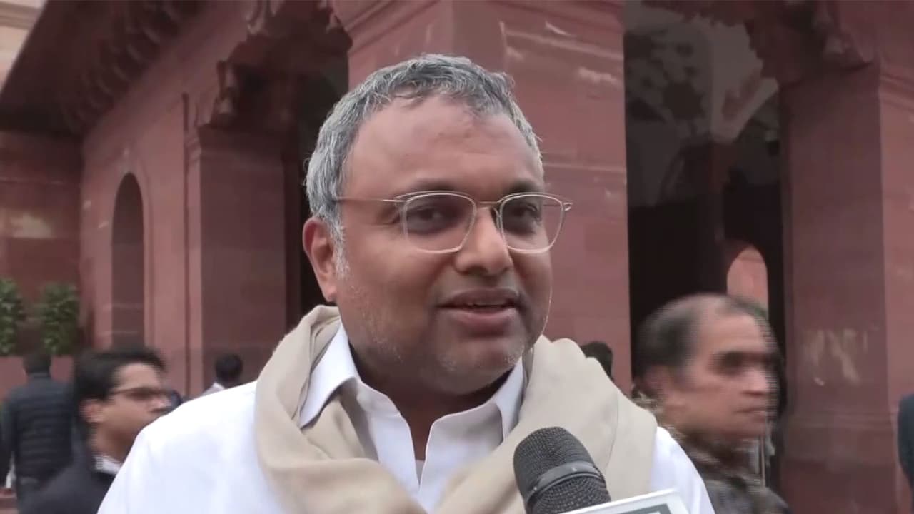 Congress MP Karti Chidambaram (Photo/ANI) Congress MP Karti Chidambaram (Photo/ANI)