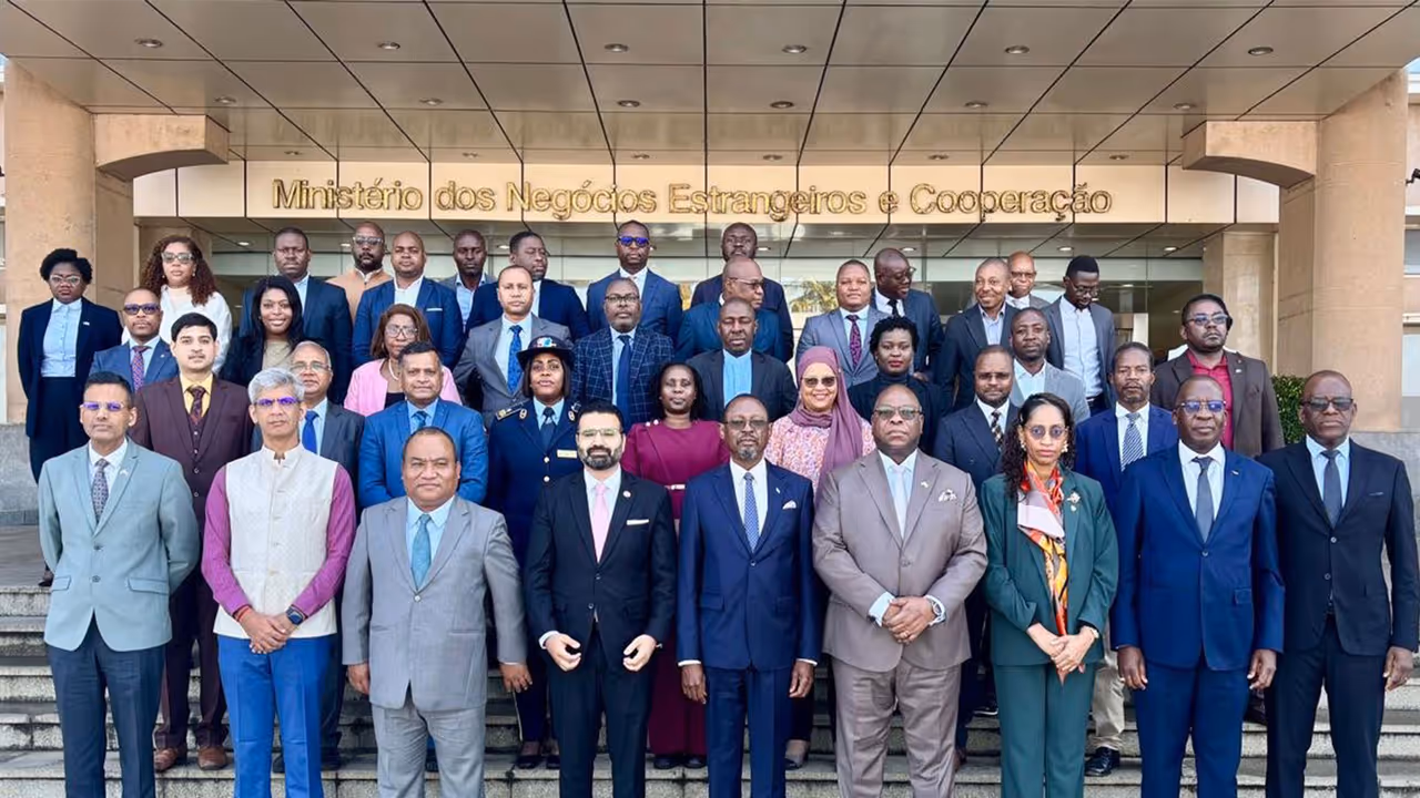 Visual from 3rd India Mozambique Foreign Office Consultations in Maputo (Photo/X/@IndiainMoz) Visual from 3rd India Mozambique Foreign Office Consultations in Maputo (Photo/X/@IndiainMoz)