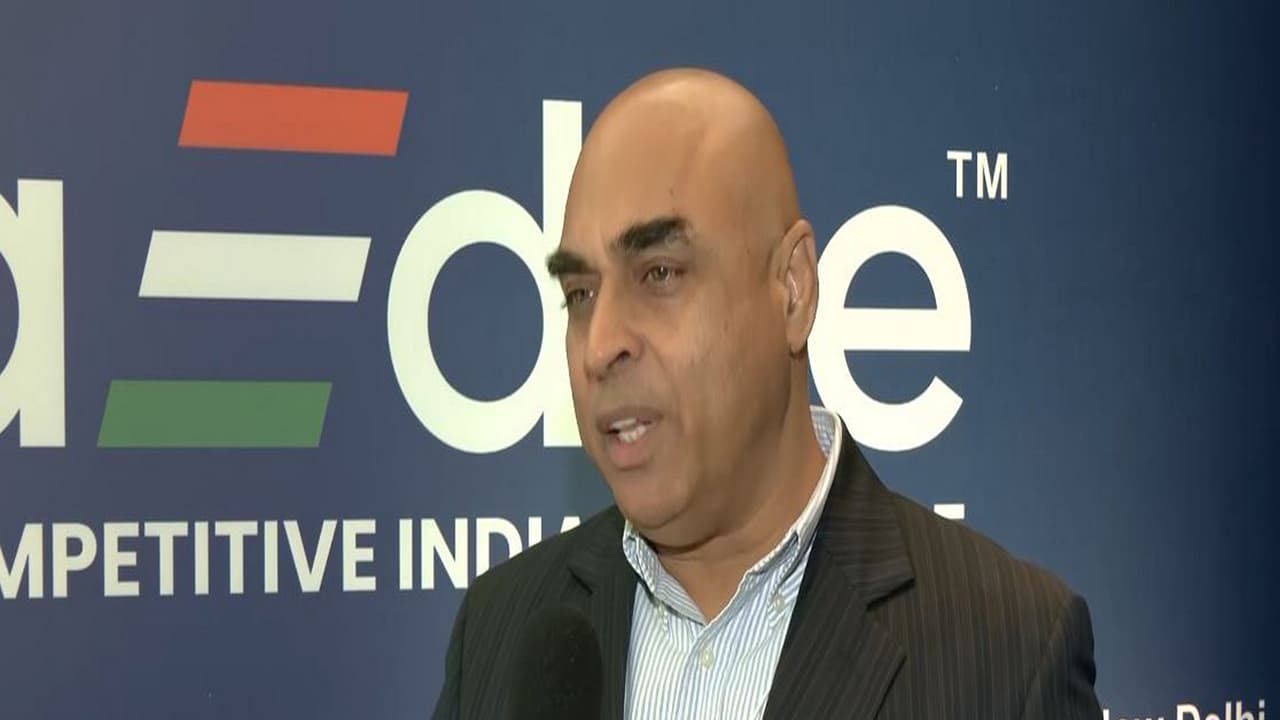 Vinod Sharma, Chairman of CII’s National Committee on Electronics Manufacturing and Managing Director of Deki Electronics (Photo/ANI)