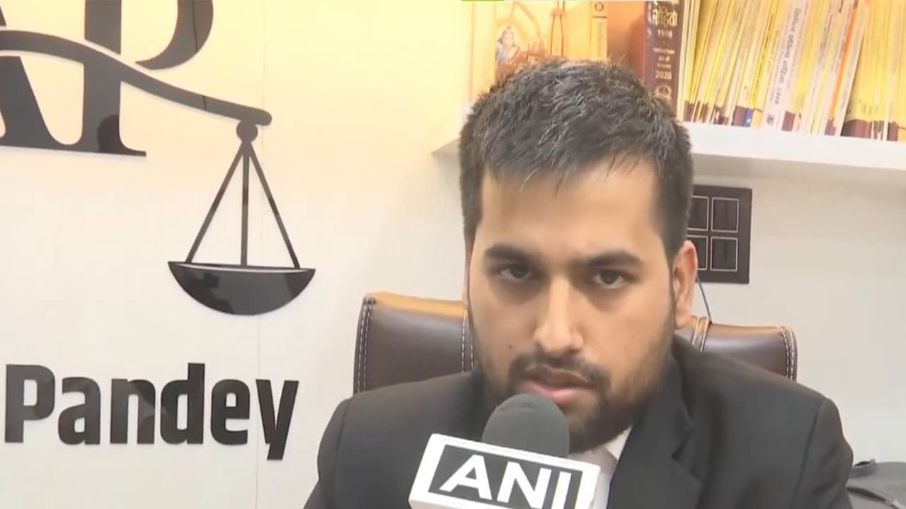 Advocate Ankur Pandey, the legal counsel representing Twisha Sharma (Photo/ANI) Advocate Ankur Pandey, the legal counsel representing Twisha Sharma (Photo/ANI)