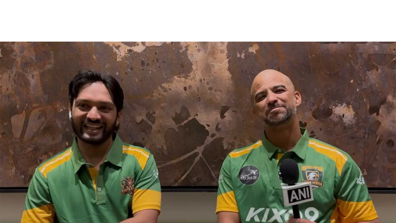 JP Duminy and Gaurav Tyagi. (Photo/ANI) JP Duminy and Gaurav Tyagi. (Photo/ANI)