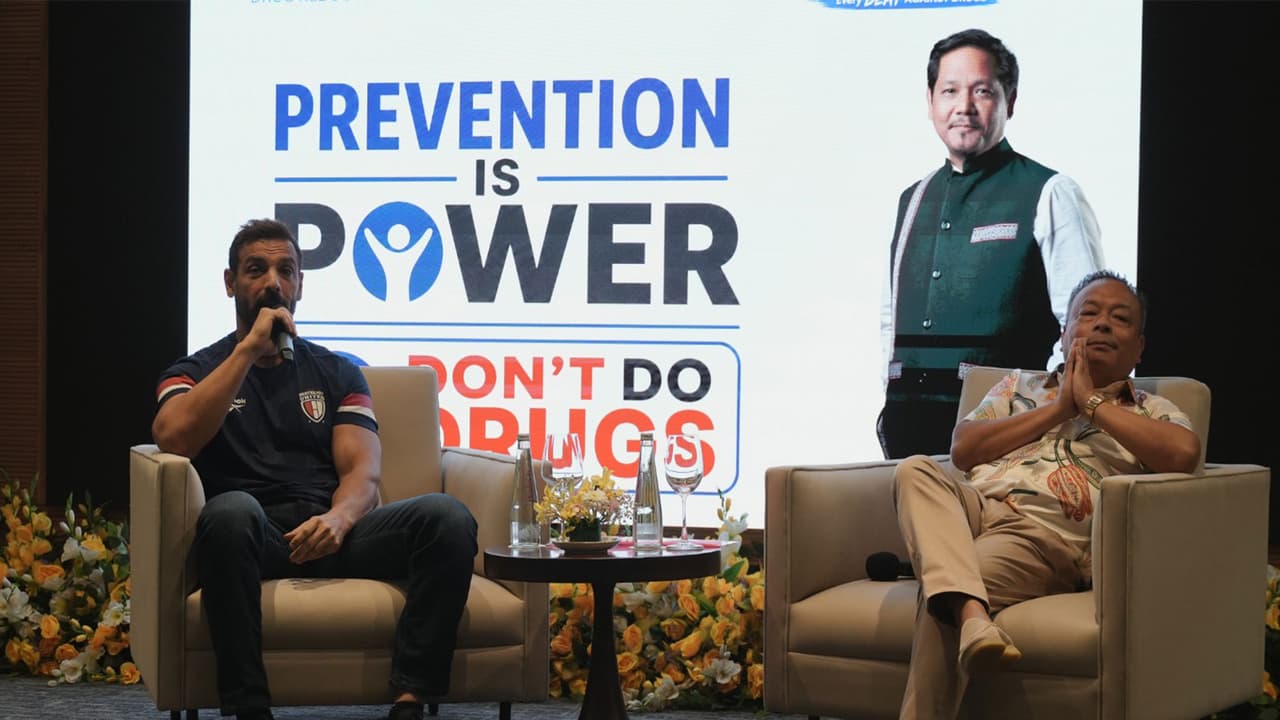 John Abraham at 'Pulse of the Hills' programme in Shillong (Photo/Meghalayagovernment) John Abraham at 'Pulse of the Hills' programme in Shillong (Photo/Meghalayagovernment)