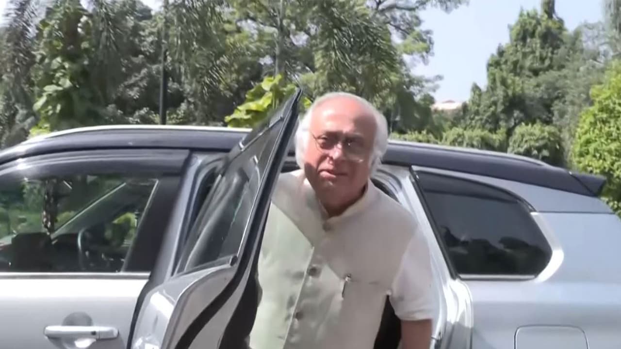 Congress MP Jairam Ramesh arrives for INDIA bloc meet (Photo/ANI) Congress MP Jairam Ramesh arrives for INDIA bloc meet (Photo/ANI)