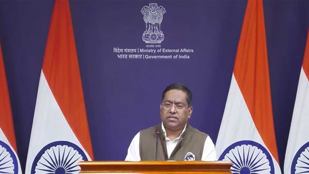 Ministry of External Affairs Spokesperson Randhir Jaiswal (Photo/ Youtube @MEAIndia) Ministry of External Affairs Spokesperson Randhir Jaiswal (Photo/ Youtube @MEAIndia)
