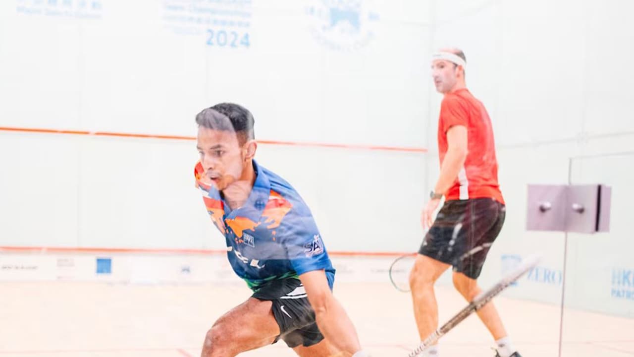 Velavan Senthilkumar. (Photo: World Squash and PSA Squash Tour) Velavan Senthilkumar. (Photo: World Squash and PSA Squash Tour)