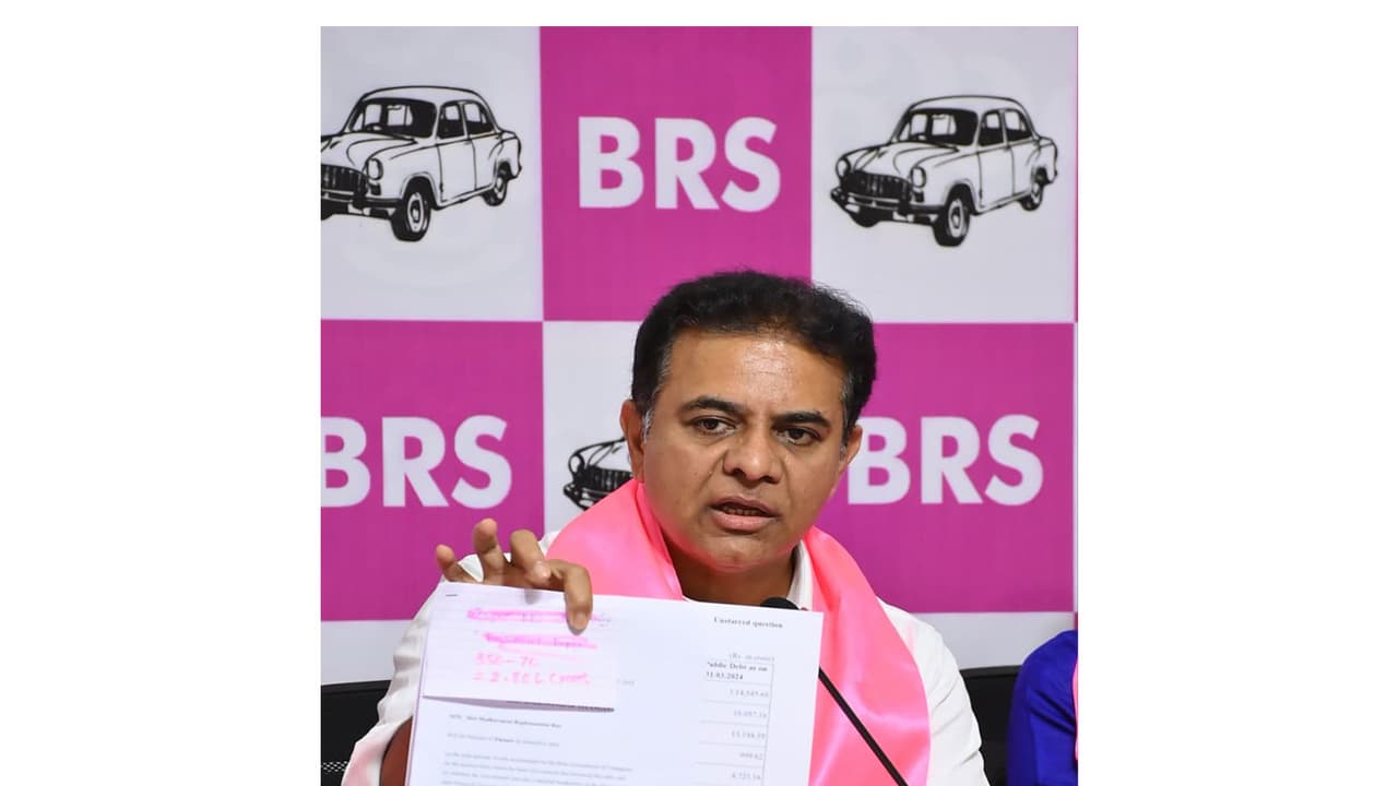 BRS Working President KT Rama Rao (Photo/ANI) BRS Working President KT Rama Rao (Photo/ANI)