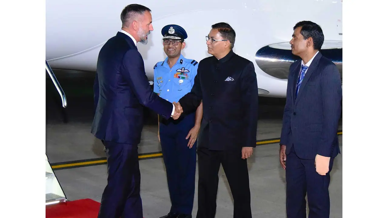 Prince Rahim Aga Khan V arrives in New Delhi (Photo/X/@MEAIndia) Prince Rahim Aga Khan V arrives in New Delhi (Photo/X/@MEAIndia)