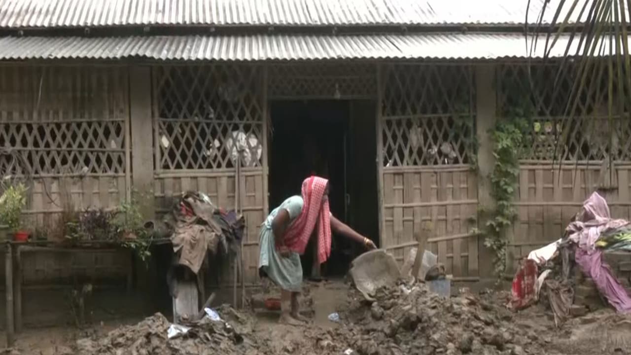 Visuals from Sivasagar district after floods (Photo/ANI) Visuals from Sivasagar district after floods (Photo/ANI)