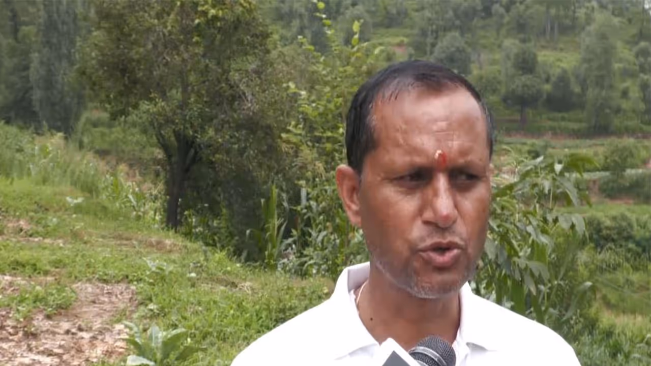 Former Sarpanch Surinder Singh, Udhampur, told ANI that the construction of the tunnel will generate jobs for the locals and farmers will "benefit a lot". (Photo/ANI) Former Sarpanch Surinder Singh, Udhampur, told ANI that the construction of the tunnel will generate jobs for the locals and farmers will "benefit a lot". (Photo/ANI)