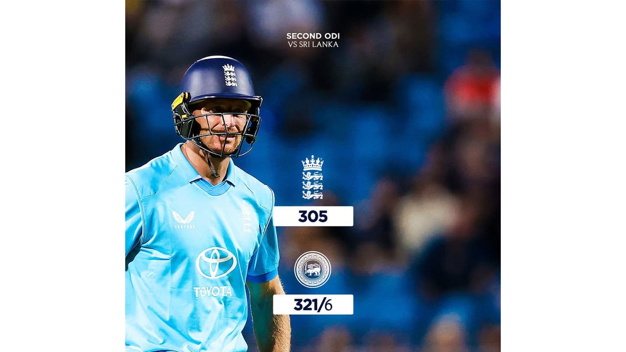 Jos Buttler after his dismissal. (Photo: @englandcricket X) Jos Buttler after his dismissal. (Photo: @englandcricket X)