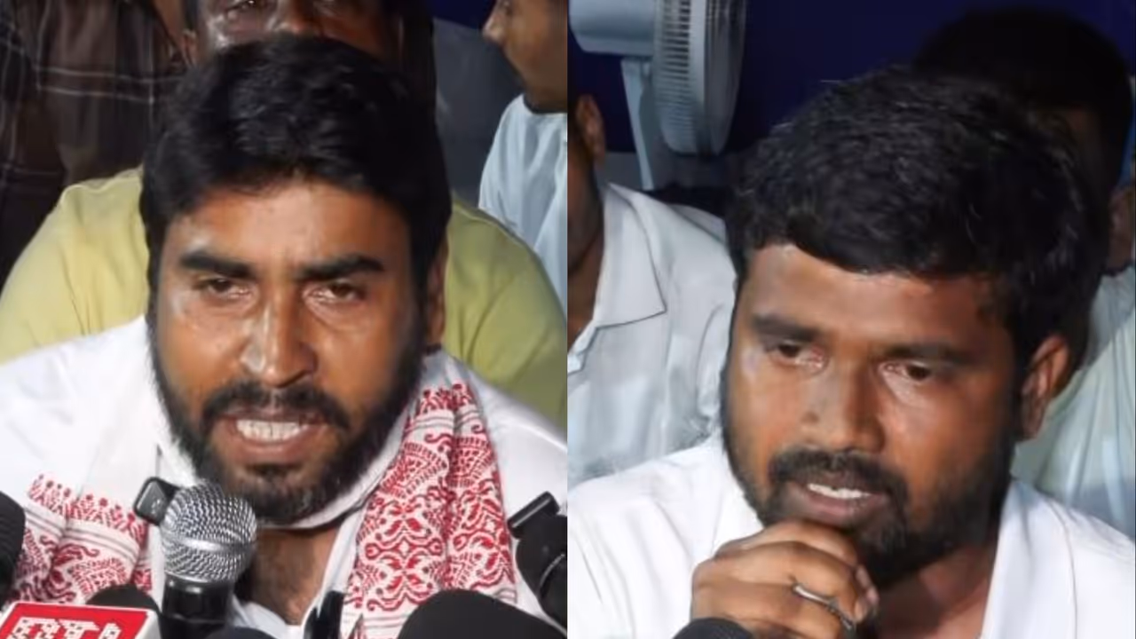 Jharkhand student leaders Piyush Kumar (L) and Ravinder Paswan (R) (Photo/ANI) Jharkhand student leaders Piyush Kumar (L) and Ravinder Paswan (R) (Photo/ANI)