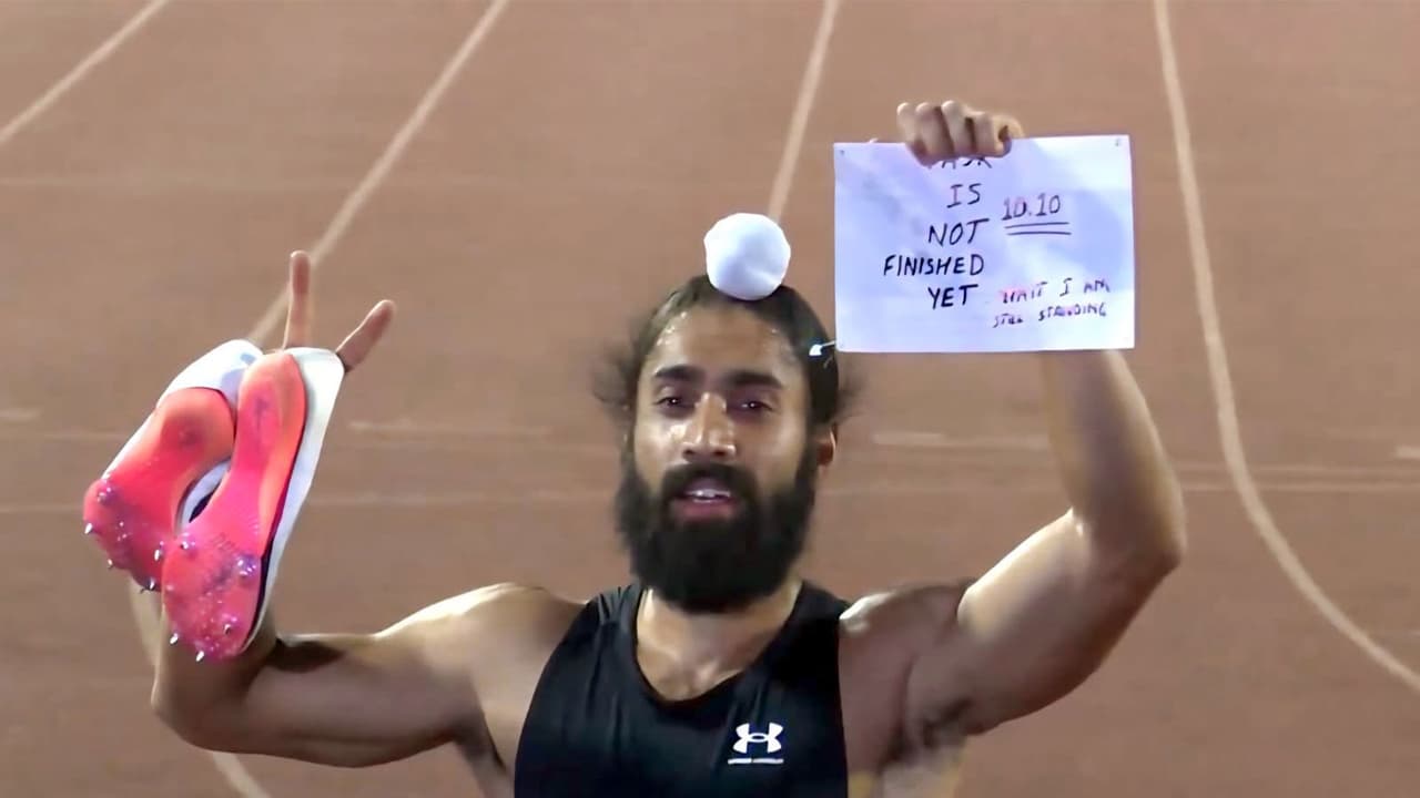 Indian sprinter Gurindervir Singh (Photo/Indian Navy) Indian sprinter Gurindervir Singh (Photo/Indian Navy)