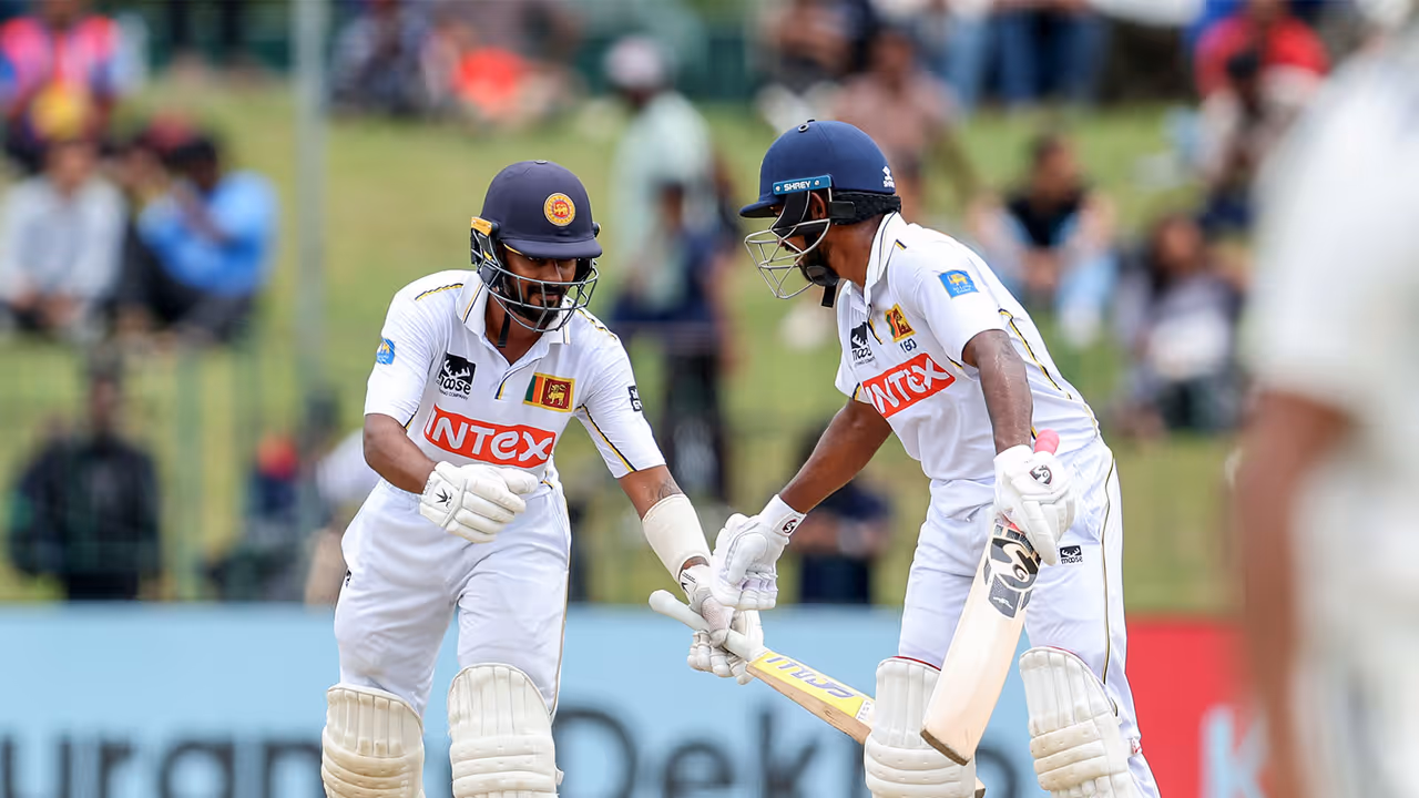 Sri Lanka's Pasindu Sooriyabandara and Kamindu Mendis (Photo: ANI) Sri Lanka's Pasindu Sooriyabandara and Kamindu Mendis (Photo: ANI)
