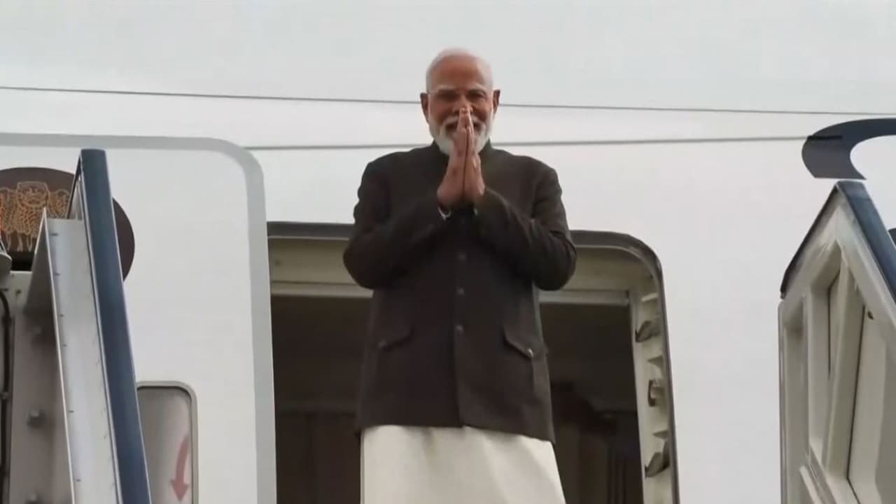 Prime Minister Narendra Modi arrives in Addis Ababa on a two day state visit to Ethiopia. (Photo/ANI) Prime Minister Narendra Modi arrives in Addis Ababa on a two day state visit to Ethiopia. (Photo/ANI)